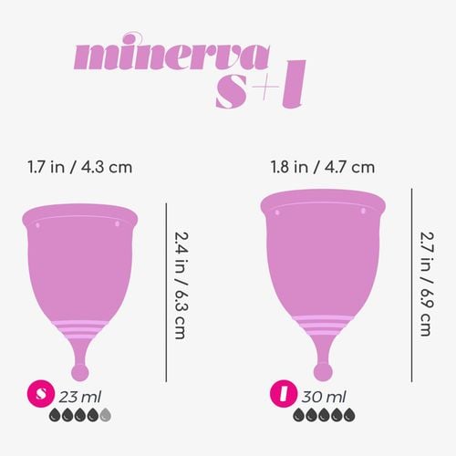 crushious minerva s + l menstrual cups with pouch na Arena.pl