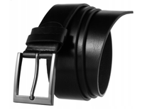 szeroki pasek męski ze skóry ekologicznej - cavaldi