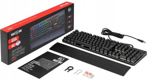 Klawiatura MAD DOG GK600 Outemu Red Czarny na Arena.pl