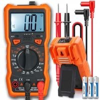 PROFESJONALNY MIERNIK POBORU PRĄDU MULTIMETR CYFROWY ELEKTRYCZNY LCD
