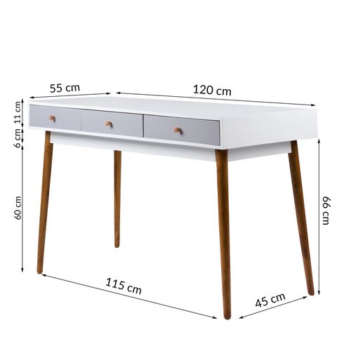 Biurko Scandi białe na Arena.pl