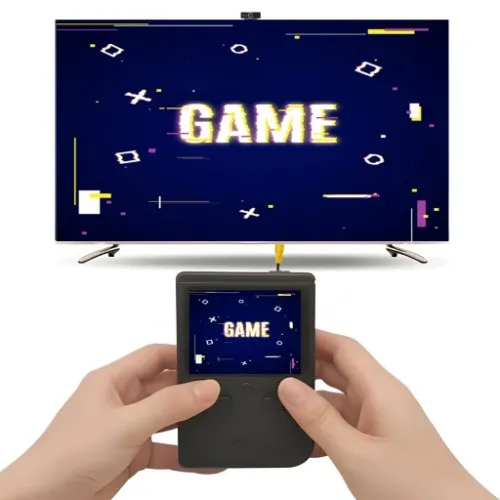 PRZENOŚNA MINI KONSOLA RETRO 400 GIER DO GRY DLA DZIECI + PAD na Arena.pl