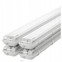 4x Oprawa Hermetyczna lampa LED do garażu 120cm oprawa natynkowa warsztat