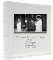 PREZENT KOMUNIJNY ALBUM NA ZDJĘCIA Z NAPISEM FOTO