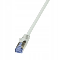 Patchcord Logilink S/FTP 6a RJ45 / RJ45 10 m szary