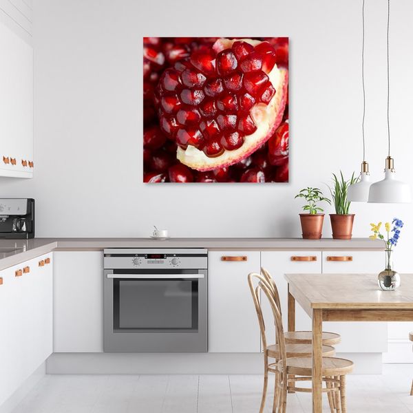 Emaga Obraz na płótnie, Granat owoce - 50x50 zdjęcie 2
