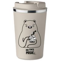 Kubek Termiczny Premium z Nadrukiem NIE CHCE MI SIĘ MISIEK 350 ml KT_084