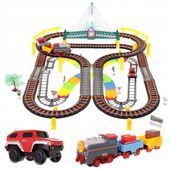 LT61 OGROMNY TOR WYSCIGOWY KOLEJKA ELEKTRYCZNA 700CM POCIAG