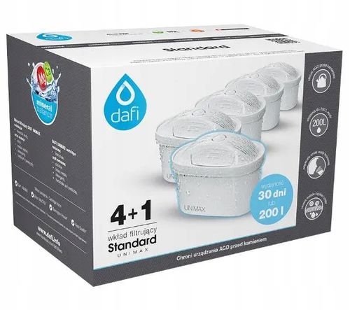 WKŁAD FILTR WODY DO DZBANKA DAFI UNIMAX ORYGINALNY 5 SZTUK na Arena.pl