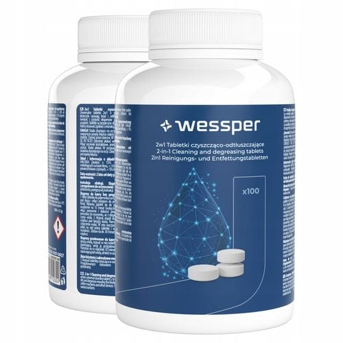 Wessper tabletki do czyszczenia ekspresu i odtłuszczania 100 sztuk 2w1 na Arena.pl