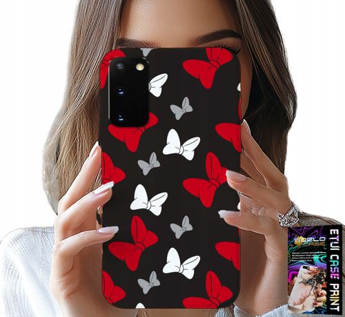 ETUI DO SAMSUNG GALAXY S20 - KOKARDKI CZERWONO BIAŁE MYSZKA, WZORY na Arena.pl