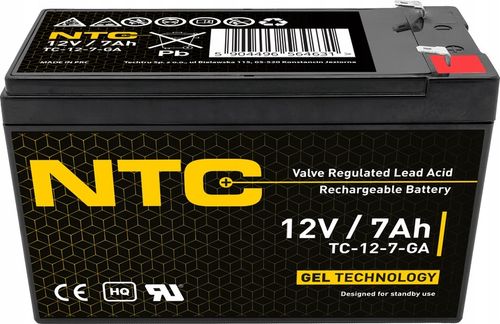 AKUMULATOR ŻELOWY BEZOBSŁUGOWY UPS 12V 7Ah (wymiar 7.2Ah, 7.5Ah, 9Ah, 10Ah) na Arena.pl