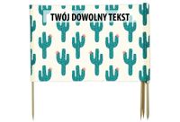 PARAWAN PLAŻOWY Kaktusy z indywidualnym  napisem 3 PANELE 31.3