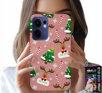 ETUI DO OPPO FIND X5 LITE - ŚWIĄTECZNE RENIFERY CHOINKI LASKA WZORY