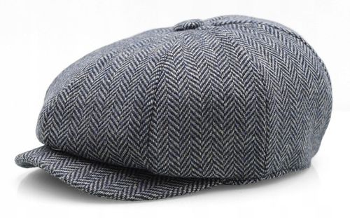 Kaszkiet męski OCIEPLANY Czapka Old School 40% WEŁNY Pako Jeans Retro Style na Arena.pl