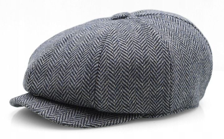 Kaszkiet męski OCIEPLANY Czapka Old School 40% WEŁNY Pako Jeans Retro Style zdjęcie 4