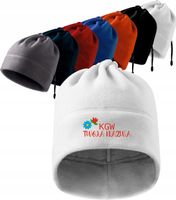 CZAPKA ZIMOWA Z DOWOLNYM HAFTEM koło gospodyń wiejskich + twój TEKST KGW