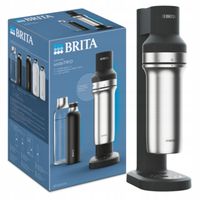 Saturator wody gazowanej BRITA sodaTRIO, czarny ekspres do gazowania wody