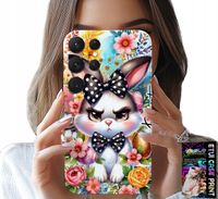 ETUI DO SAMSUNG GALAXY S22 Ultra - KRÓLIK WIELKANOCNY, ZAJĄC, JAJKA + FOLIA