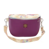 Torebka i Nerka 2w1 - Fioletowa i Mandale na Białym