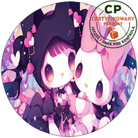 Opłatek na tort Kuromi