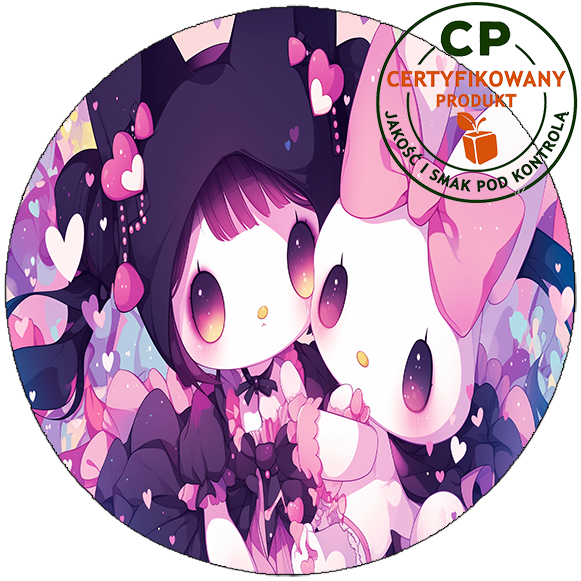 Opłatek na tort Kuromi zdjęcie 1