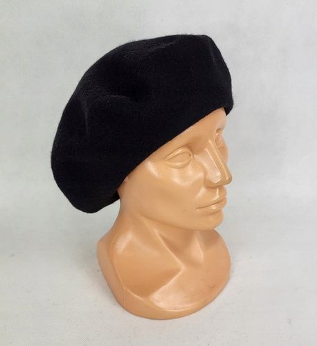96 Klasyczny BERET FEZKO CZARNY rozm. 11,5 (duży) na Arena.pl