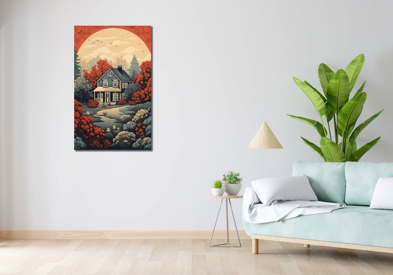 Obraz 60x100cm Idylla Rustykalna zdjęcie 2
