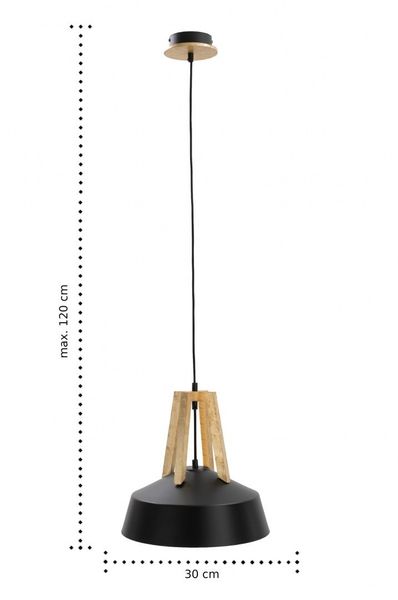 Lampa wisząca 1xE27 TRIX BLACK GOLD zdjęcie 3