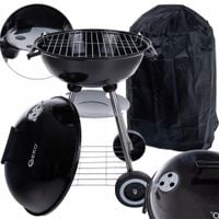 GRILL 39CM WĘGLOWY OKRĄGŁY Z POKRYWĄ I POKROWCEM GEKO G80512