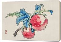 Obraz 100x70cm Peaches, Kōno Bairei Japoński Vintage do Salonu