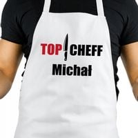 FARTUCH kuchenny DLA FACETA BIAŁY PREZENT NADRUK