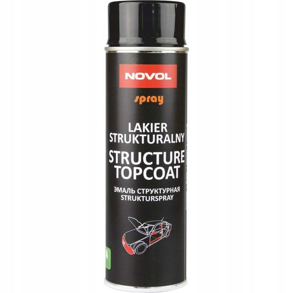 Novol Structure Lakier Strukturalny Czarny Spray zdjęcie 1