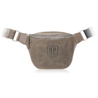 saszetka damska skórzana nerka w stylu vintage szara paolo peruzzi