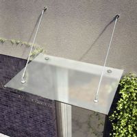 daszek szklany QUBA 150x150 matowy