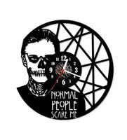 Zegar ścienny z płyty winylowej 305.13 Czaszka mężczyzna