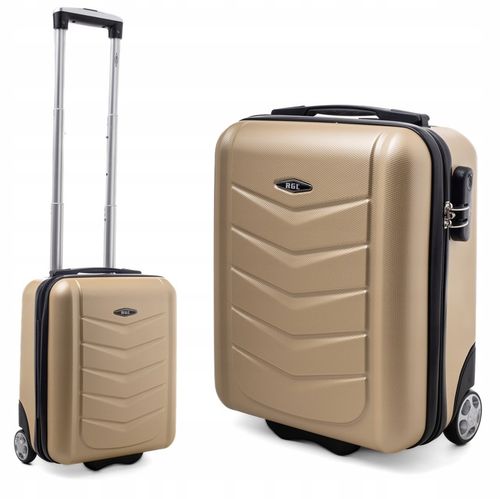 Mała walizka podróżna kabinowa BAGAŻ PODRĘCZNY RGL 40X30X20 KÓŁKA TORBA ABS na Arena.pl