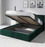 Łóżko 140x200 Tapicerowane Hilton stelaż podnoszony