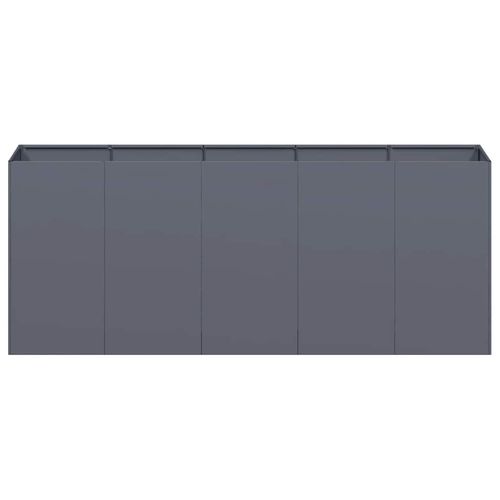 Doniczka Antracyt 200x40x80 cm Stal walcowana na zimno na Arena.pl