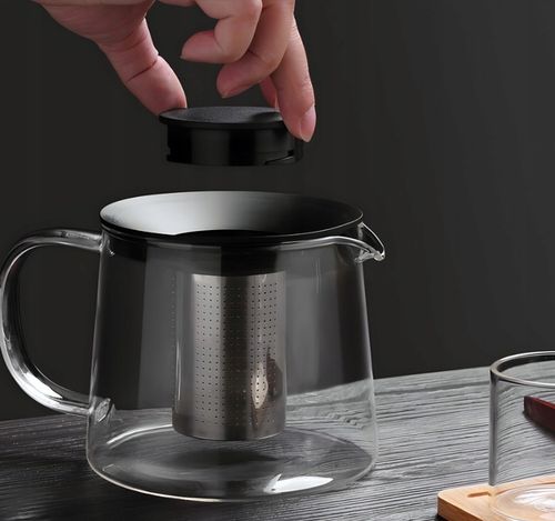 SZKLANY DZBANEK ZAPARZACZ DO HERBATY ZIÓŁ STALOWE SITKO 1,5L na Arena.pl