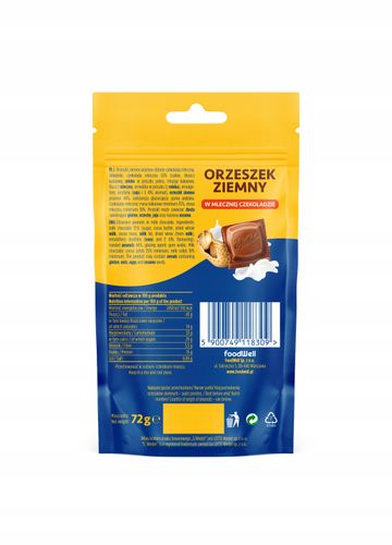 Bakalland ORZESZEK ZIEMNY ARACHID w MLECZNEJ CZEKOLADZIE WEDEL 72g na Arena.pl