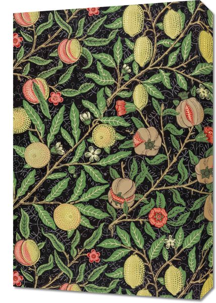 Obraz 40x60cm Fruit Pattern, William Morris Vintage do Salonu zdjęcie 1
