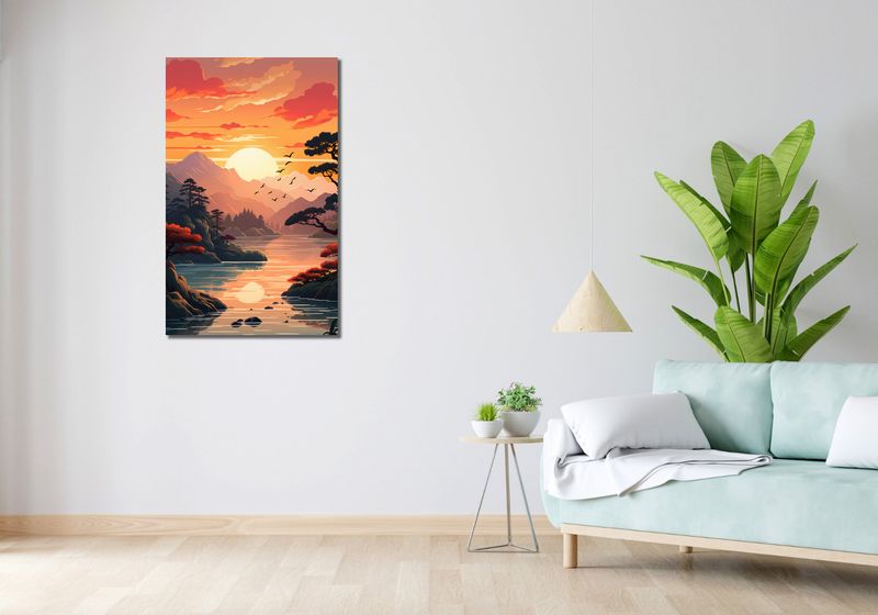 Obraz 60x100cm Złoty Zachód zdjęcie 2
