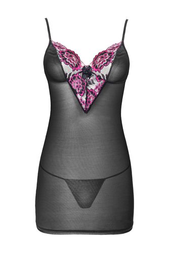 KOSZULKA NOCNA Z KORONKĄ TIULOWA STRINGI S/M na Arena.pl