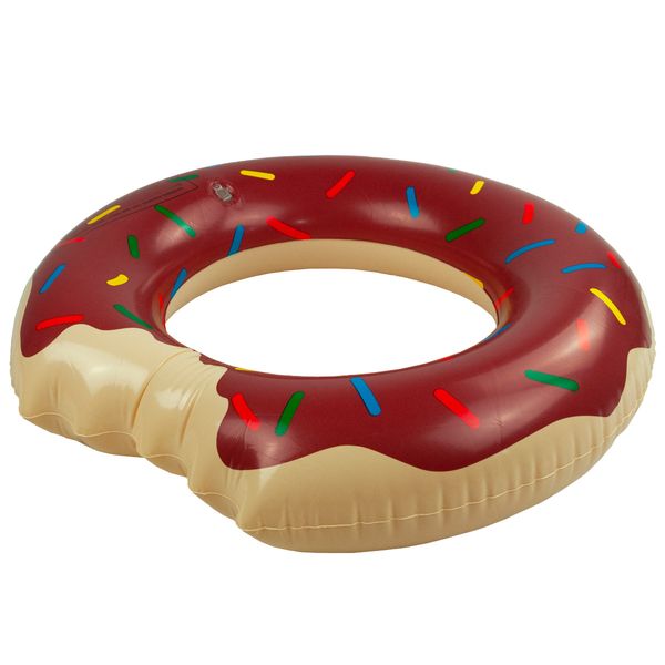 KOŁO DMUCHANE DONUT BRĄZOWE PLAŻOWE PĄCZEK zdjęcie 8