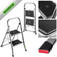 DRABINA DOMOWA ALUMINIOWA DRABINKA 2 STOPNIOWA SKŁADANA SCHODKI LEKKA 150kg