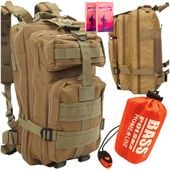 Militarny Plecak Turystyczny Wojskowy + Koc Folia Termiczna Śpiwór