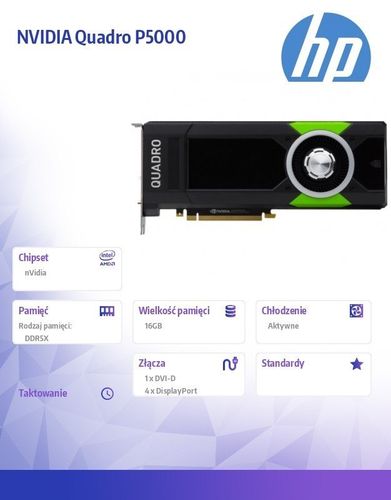 NVIDIA Quadro P5000 16GB Graphics Z0B13AA na Arena.pl
