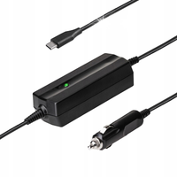 SZYBKA ŁADOWARKA USB-C SAMOCHODOWA TELEFON TABLET LAPTOP 65W PD QC 1.1M