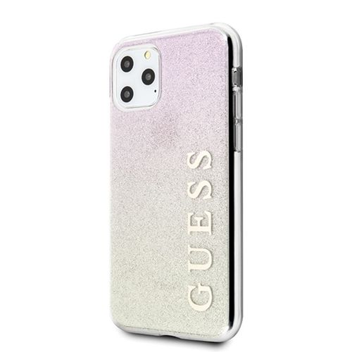 Guess Glitter Gradient - Etui do iPhone 11 Pro (Gold/Pink) na Arena.pl